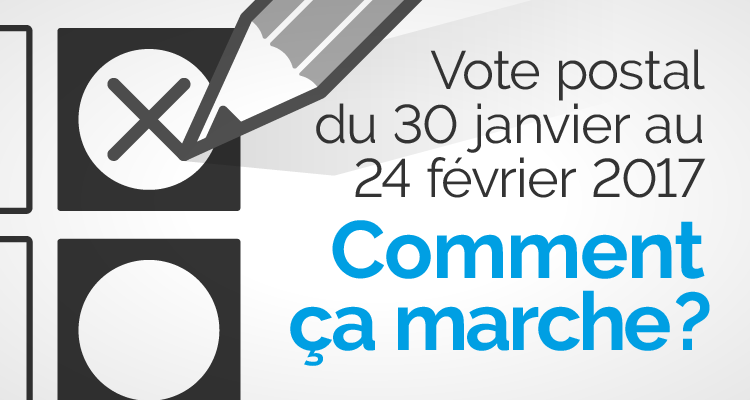 Vote postal du 30 janvier au 24 février: comment ça marche ?