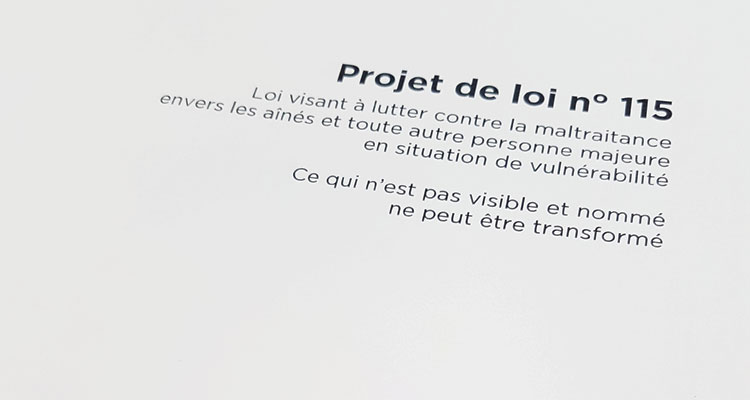 Projet de loi no 115 : par ses décisions, le gouvernement libéral a contribué à faire augmenter la maltraitance envers nos aînés