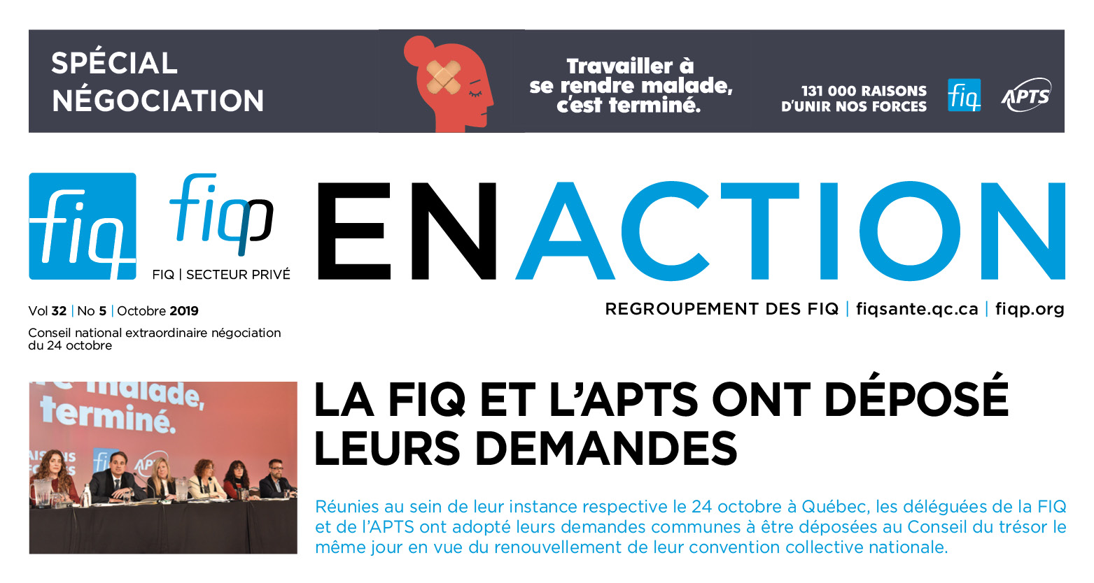 Le vol. 32, no 5 du Journal En action est maintenant disponible