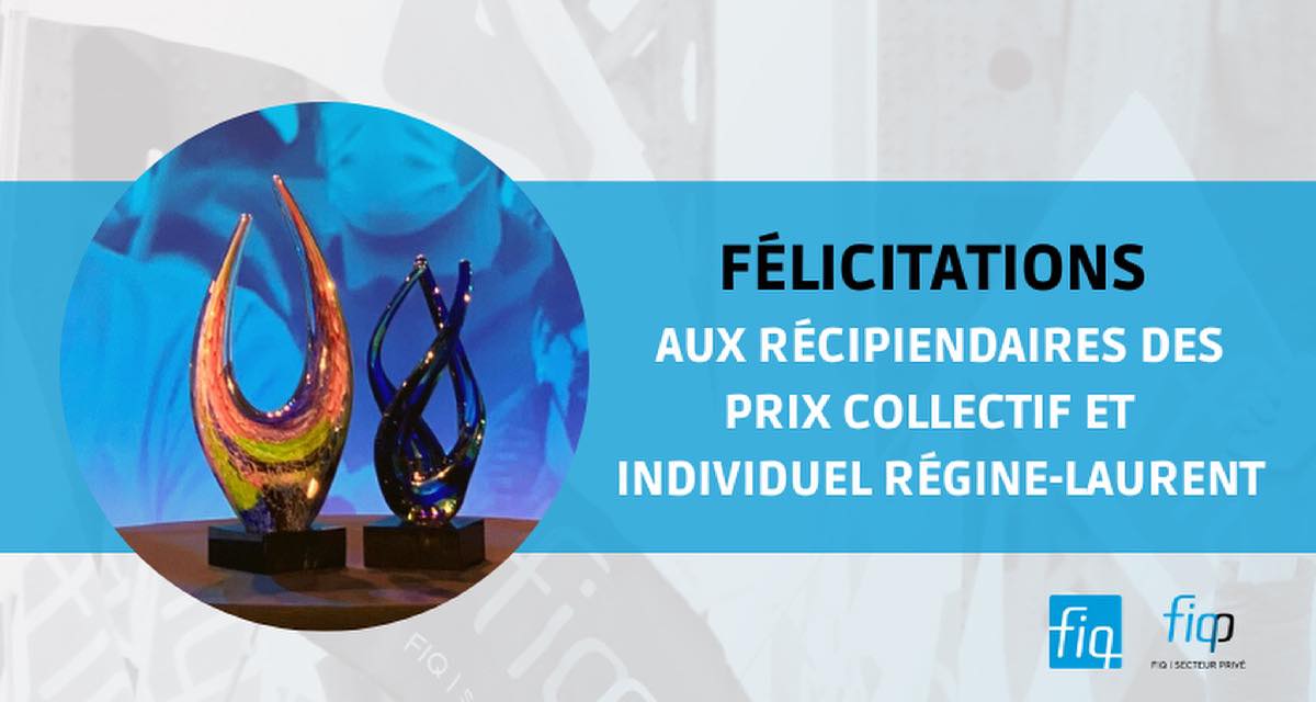 Remise du prix collectif et du prix individuel Régine-Laurent