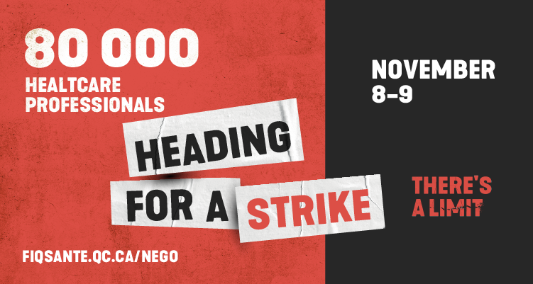 Vote by the 80,000 members of the FIQ : Healthcare professionals will begin a strike on November 8 and 9