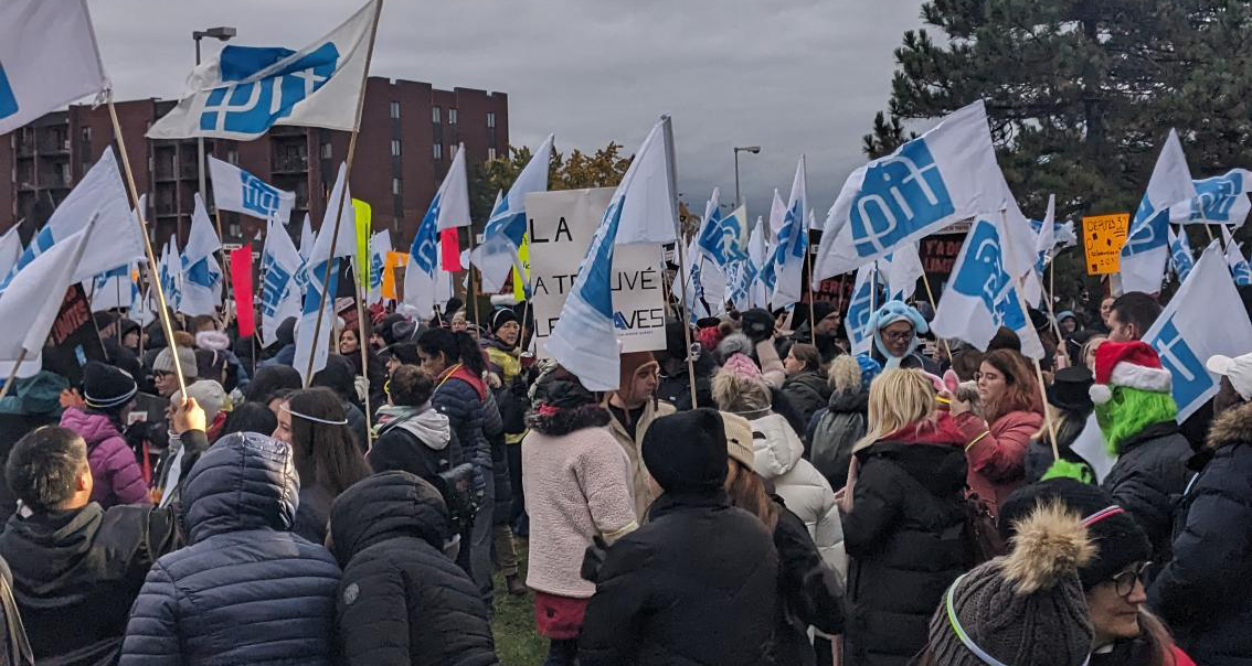 Manifestation devant le bureau de Christian Dubé : le gouvernement refuse d’entendre raison