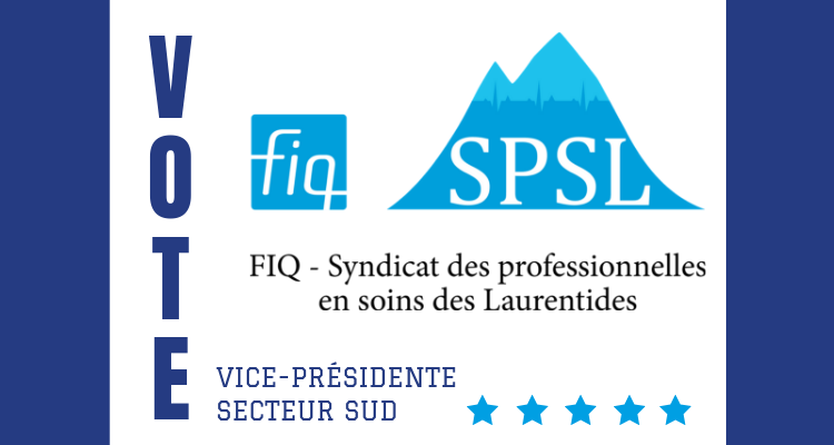 Avis d’élection – Vice-Présidente Secteur Sud