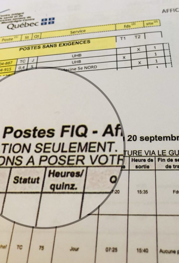 RAPPEL AFFICHAGES DES POSTES-DOTATION