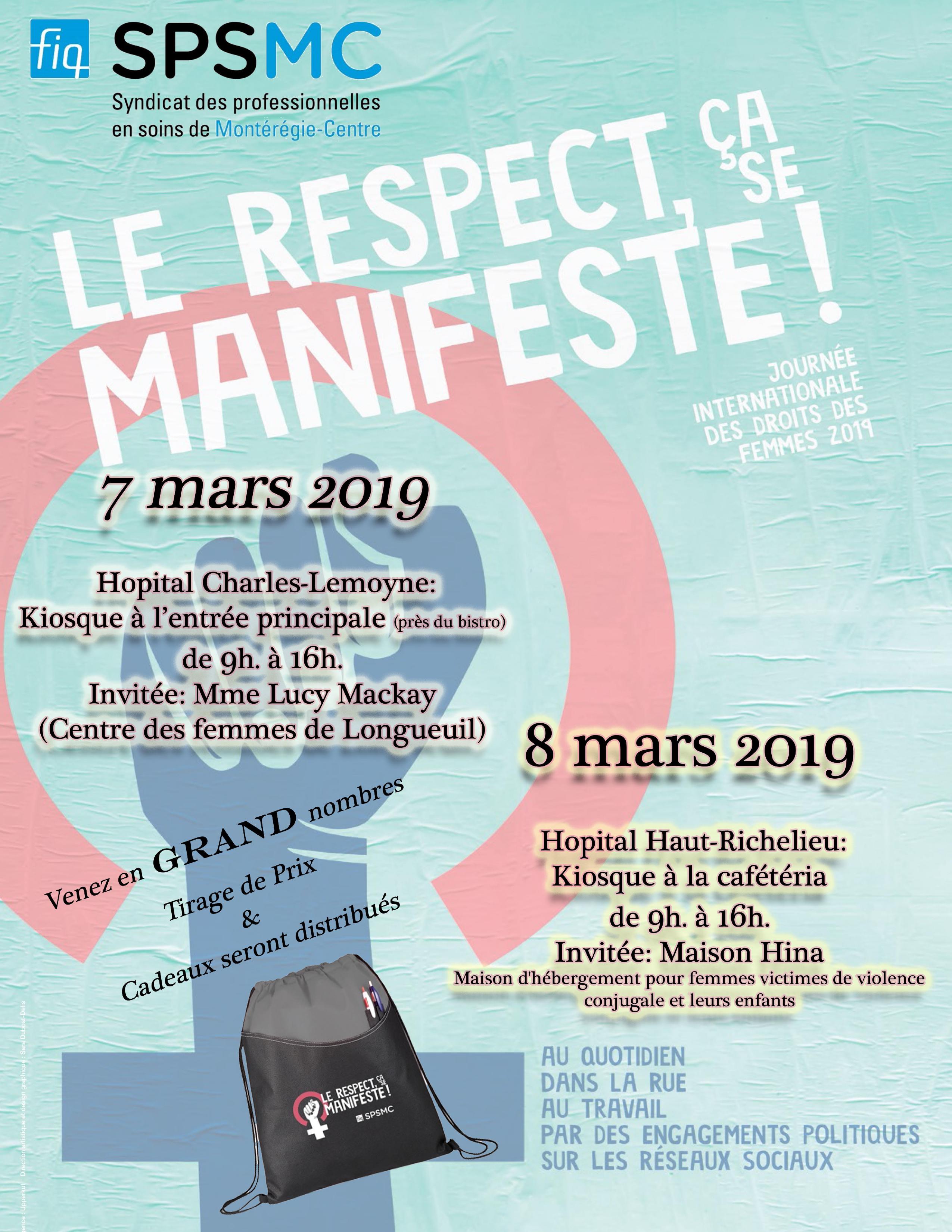 Journée internationale des droits des femmes 2019