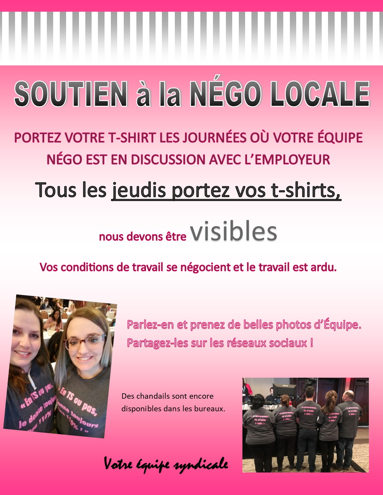 Soutien à la négo locale